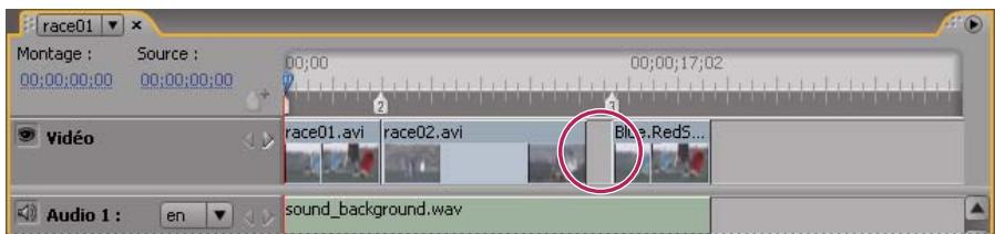 ADOBE ENCORE CS3 - Suppression de clips video ou audio d'un montage - 2