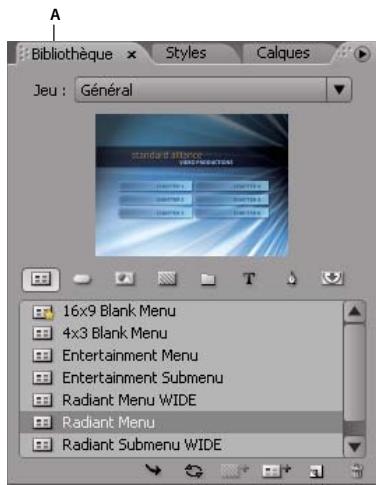 ADOBE ENCORE CS3 - Creation des menus - 1