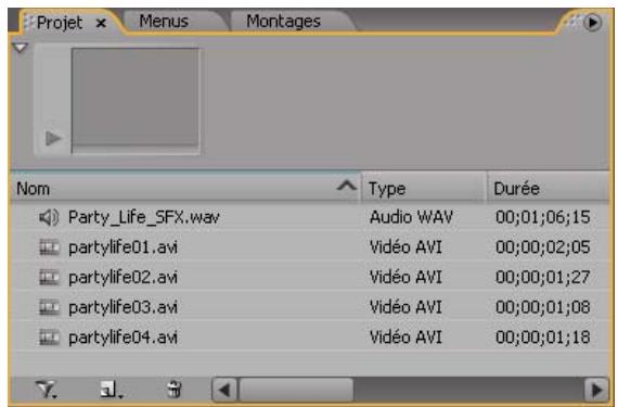 ADOBE ENCORE CS3 - Importation des éléments - 1