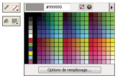 ADOBE FIREWORKS CS4 - Activation de la couleur de contour ou de fond - 1