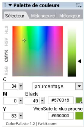 ADOBE FIREWORKS CS4 - Gestion des couleurs avec le panneau Palette de couleurs - 1
