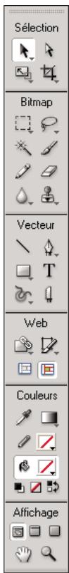ADOBE FIREWORKS CS4 - Panneau Outils - 1