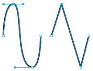 ADOBE FIREWORKS CS4 - Conversion de segments de trace en points droits ou incurvés - 1
