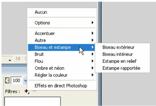 ADOBE FIREWORKS CS4 - A propos des filtres dynamiques - 1