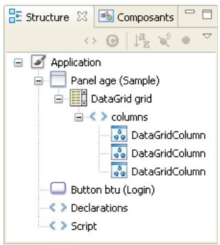 ADOBE FLASH BUILDER 4.5 - Vue Structure - 1