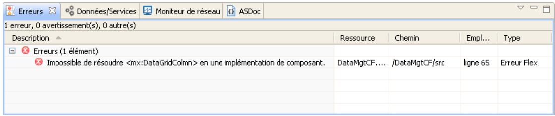 ADOBE FLASH BUILDER 4.5 - Vérification de la syntaxe - 3
