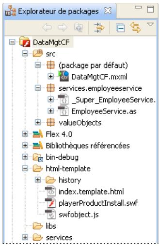 ADOBE FLASH BUILDER 4.5 - Projets dans l'Explorateur de packages - 1
