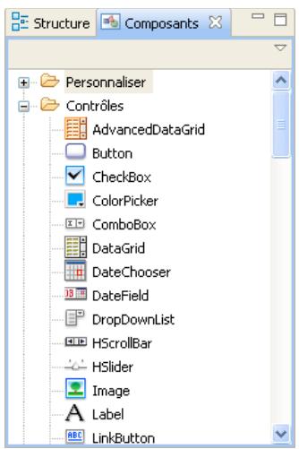 ADOBE FLASH BUILDER 4.5 - Vue Composants - 1