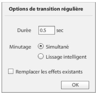 ADOBE FLASH CATALYST CS5.5 - Options de transition régulière - 1
