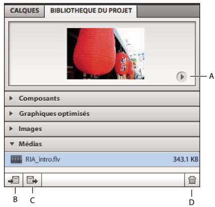 ADOBE FLASH CATALYST CS5.5 - Bibliothèque du projet - 1