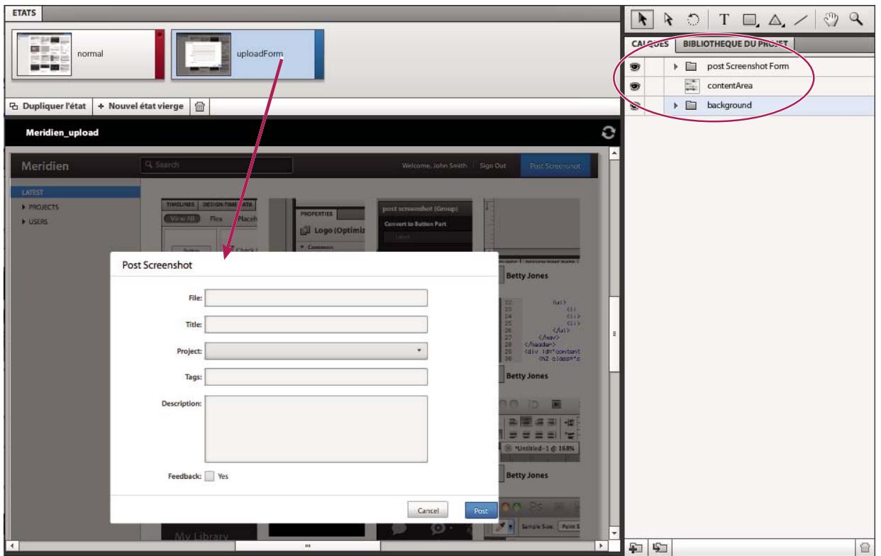 ADOBE FLASH CATALYST CS5.5 - Types d'états - 2