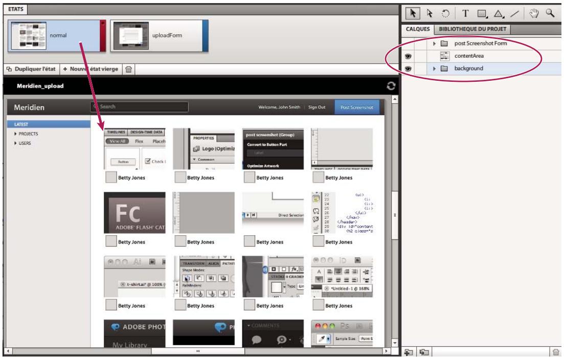 ADOBE FLASH CATALYST CS5.5 - Types d'états - 1