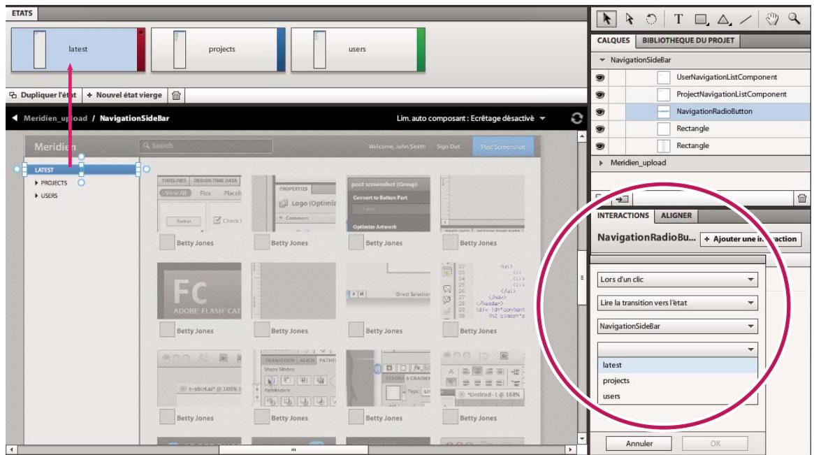 ADOBE FLASH CATALYST CS5.5 - Chapitre 10 : Définition de la navigation et du comportement à l'aide des interactions - 1