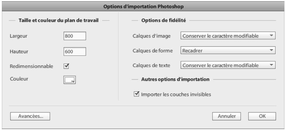 ADOBE FLASH CATALYST CS5.5 - Importation de fichiers Adobe Photoshop - 1
