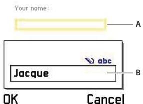 ADOBE FLASH LITE 1 - Utilisation des champs texte de saisie - 1