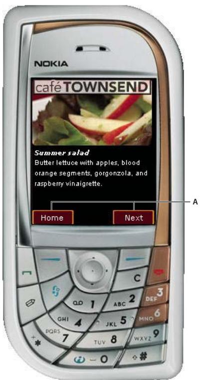 ADOBE FLASH LITE 1 - Utilisation des touches programmables - 1