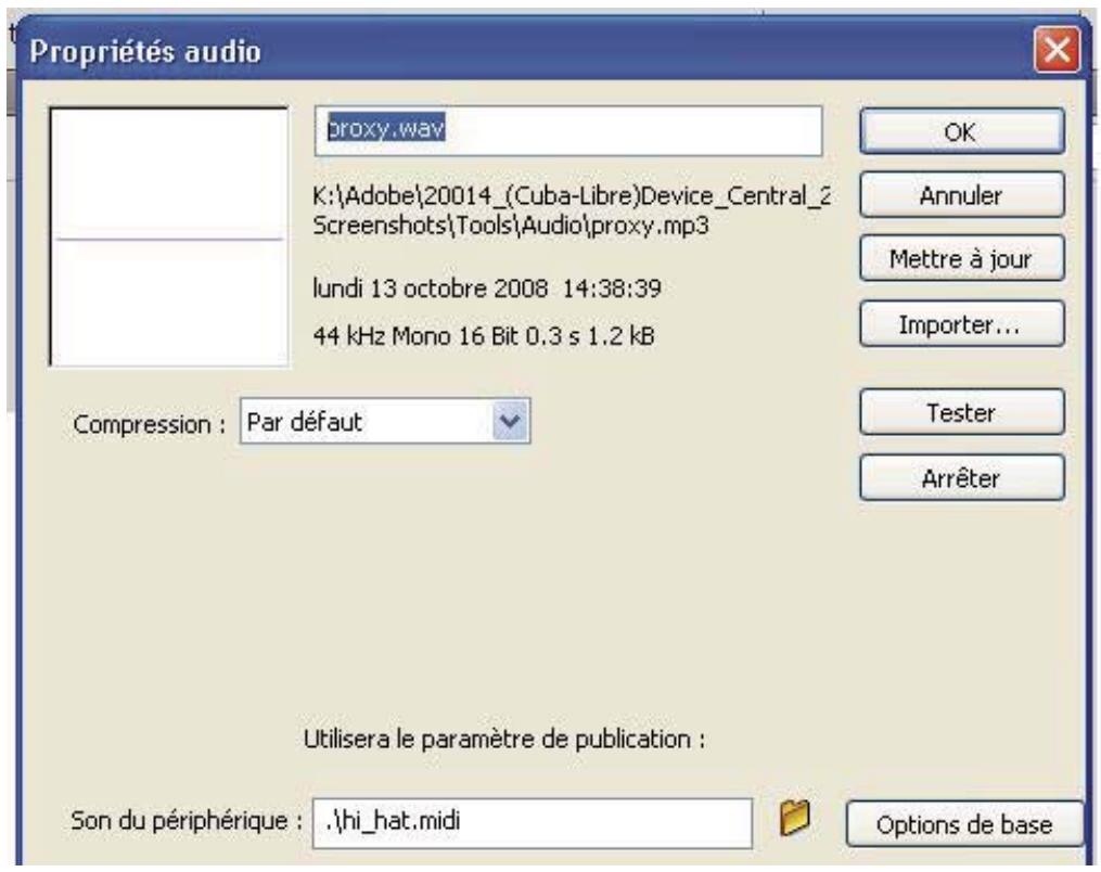 ADOBE FLASH LITE 1 - Inspecteur Propriétés - 1