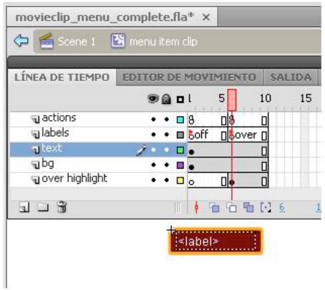 ADOBE FLASH LITE 1 - Pour creer un menu simple à l'aide de clips : - 2