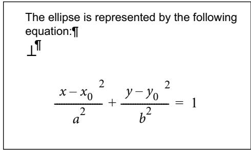 ADOBE FRAMEMAKER 9 - Creation d'une équation dans un paragraphe distinct (équation d'écran) - 2