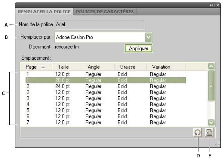 ADOBE FRAMEMAKER 9 - Remplacement des polices à l'aide du conteneur Polices - 2