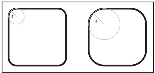 ADOBE FRAMEMAKER 9 - Modification du rayon d'arrondi d'un rectangle arrondi - 1