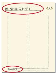 ADOBE FRAMEMAKER 9 - Saisie des informations d'en-tête ou de pied de page - 1