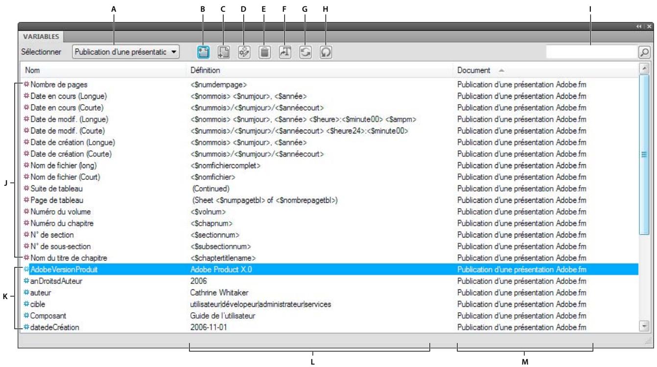 ADOBE FRAMEMAKER 9 - Contueur de variables - 1