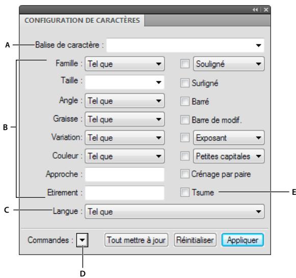ADOBE FRAMEMAKER 9 - Configuration de caractères - 1
