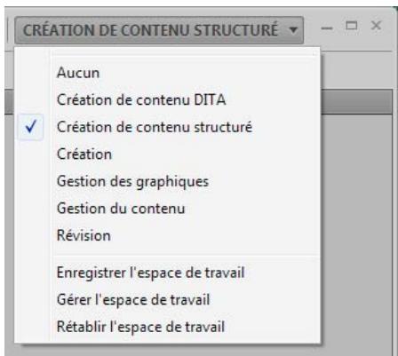 ADOBE FRAMEMAKER 9 - Changement d'espace de travail - 1