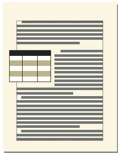 ADOBE FRAMEMAKER 9 - Habillage d'un tableau avec du texte - 2