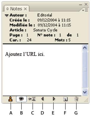 ADOBE INCOPY CS4 - Présentation du panneau Notes - 1