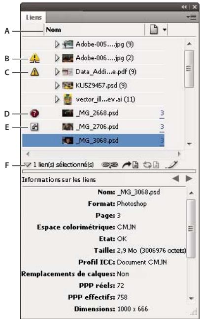 ADOBE INCOPY CS4 - Présentation du panneau Liens - 1