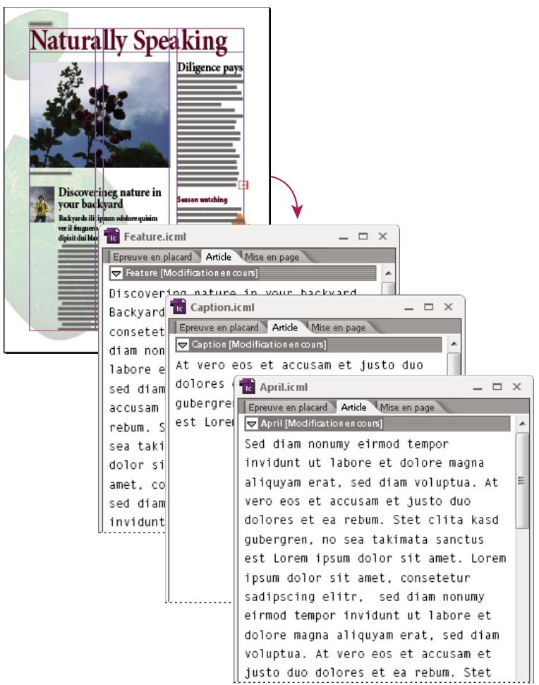 ADOBE INCOPY CS4 - Ouverture de fichiers InCopy liés exportés à partir d'InDesign - 1
