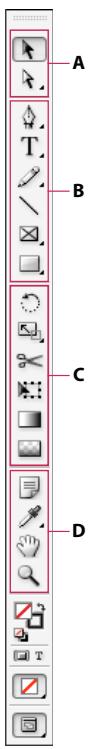 ADOBE INDESIGN CS4 - Présentation du panneau Outils - 1