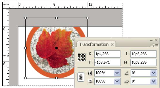ADOBE INDESIGN CS4 - Pour mesurer la position des objets sélectionnés - 1