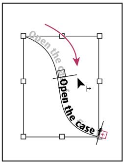 ADOBE INDESIGN CS4 - Pour modifier la position de début et de fin du texte curviligne - 3