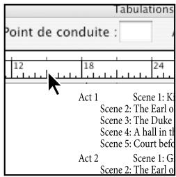 ADOBE INDESIGN CS4 - Définition de tabulations - 1