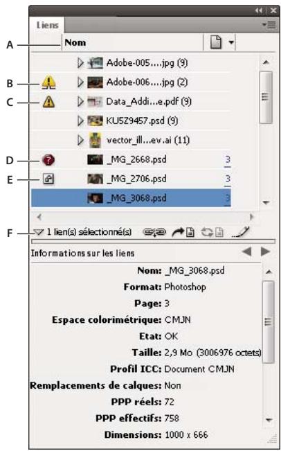 ADOBE INDESIGN CS4 - Présentation du panneau Liens - 1