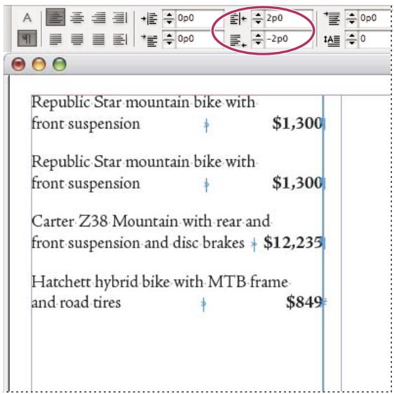 ADOBE INDESIGN CS4 - Mise en retrait à droite de la dernière ligne d'un paragraphe - 1