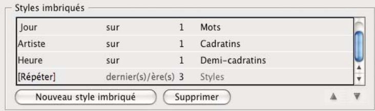 ADOBE INDESIGN CS4 - Répétition de styles imbriqués - 3