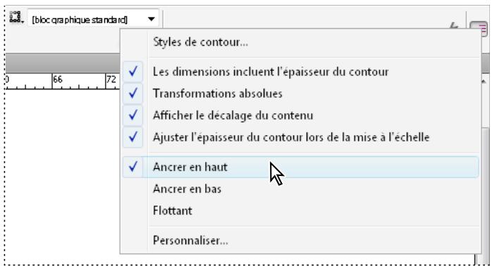 ADOBE INDESIGN CS4 - Présentation du panneau Contrôle - 2