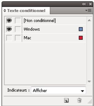 ADOBE INDESIGN CS4 - Utilisation de texte conditionnel - 2