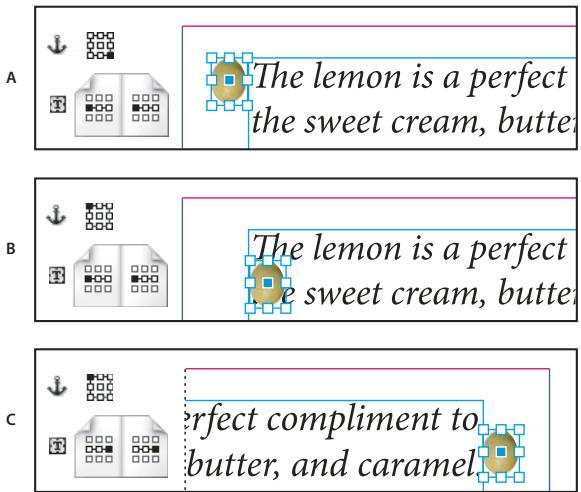 ADOBE INDESIGN CS4 - Placement d'un objet ancré selon des options personnalisées - 1