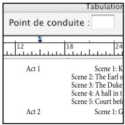 ADOBE INDESIGN CS4 - Définition de tabulations - 2