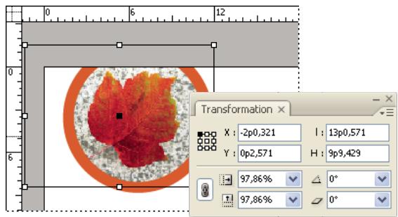 ADOBE INDESIGN CS4 - Pour mesurer la position des objets sélectionnés - 3
