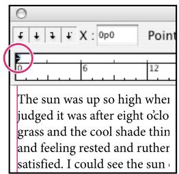 ADOBE INDESIGN CS4 - Création d'un retrait négatif - 1