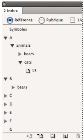 ADOBE INDESIGN CS5 - Création d'une liste de rubriques d'index - 1