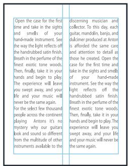 ADOBE INDESIGN CS5 - Modification des propriétés d'un bloc de texte - 2