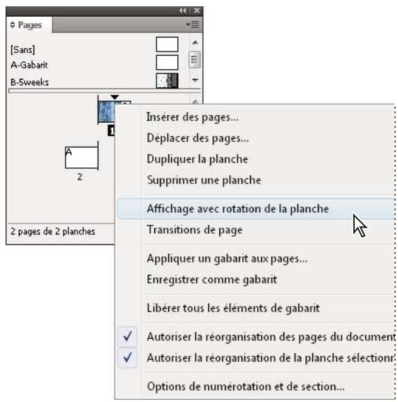 ADOBE INDESIGN CS5 - Affichage avec rotation de la planche - 3