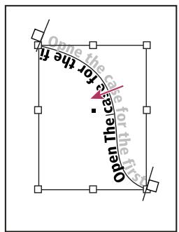 ADOBE INDESIGN CS5 - Pour rendre un texte curviligne symétrique - 2
